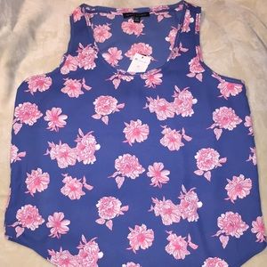 Floral dress up/ dress down tank.